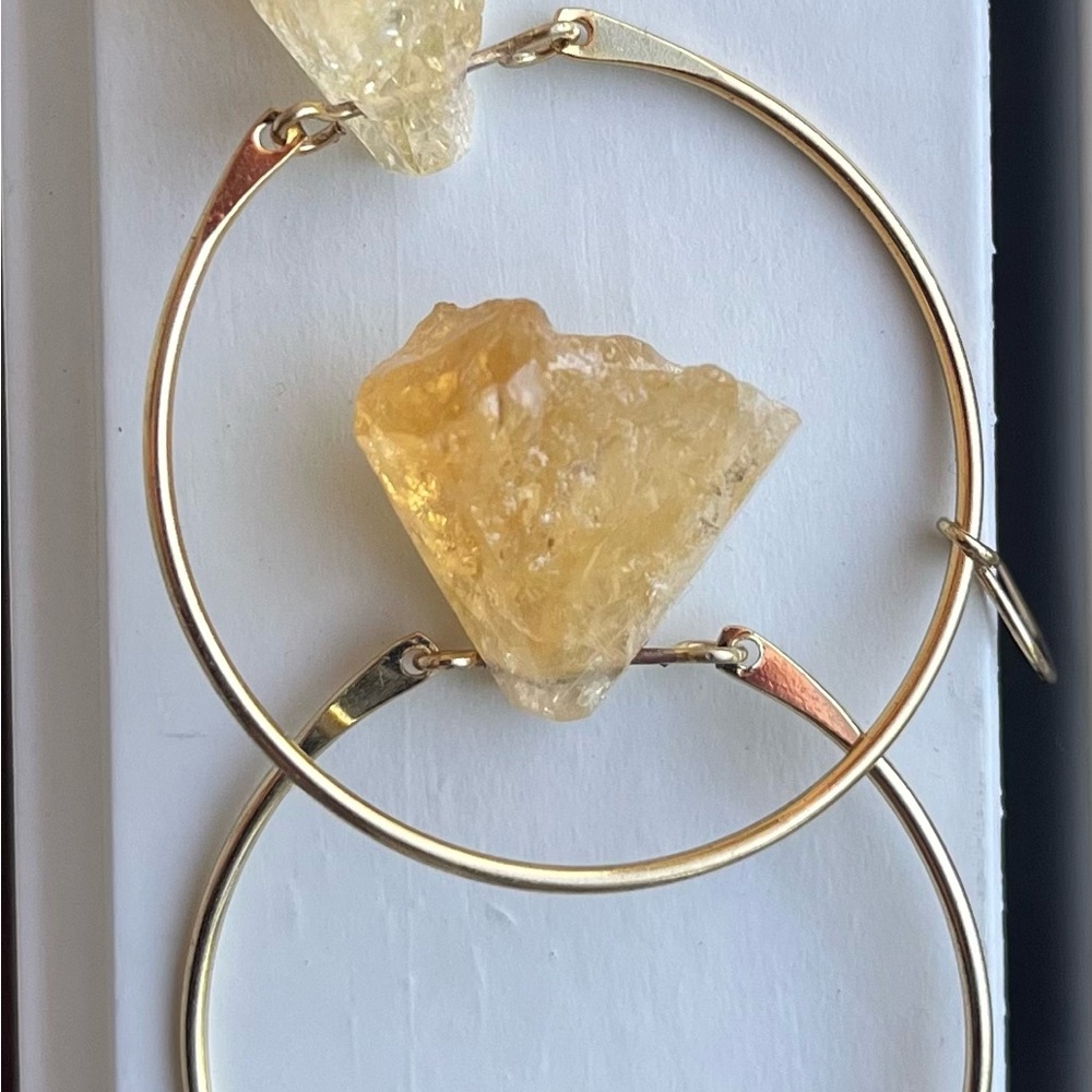 Boho Crystal & Hoop Earrings